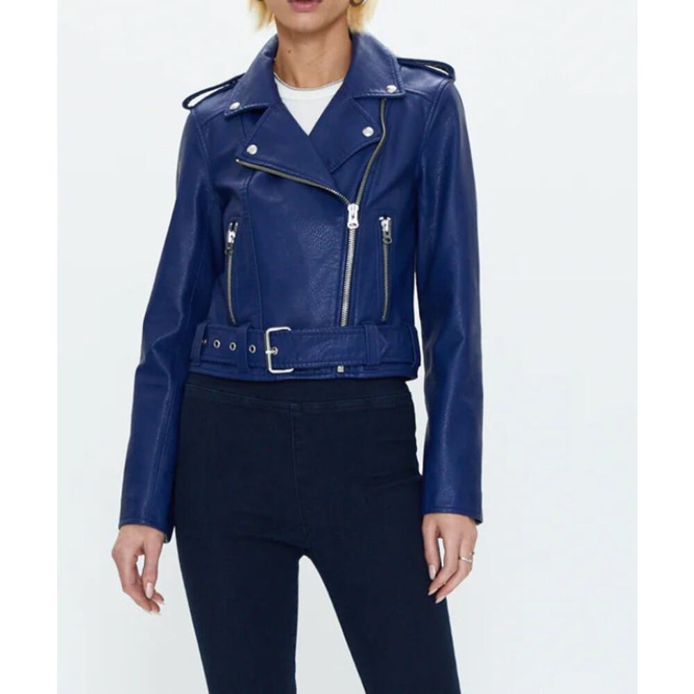 Tracy Moto Jacket in Electric Blue Pistola Women’s